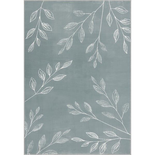 Dětský koberec v mentolové barvě 133x190 cm Gentle Leaves – FD