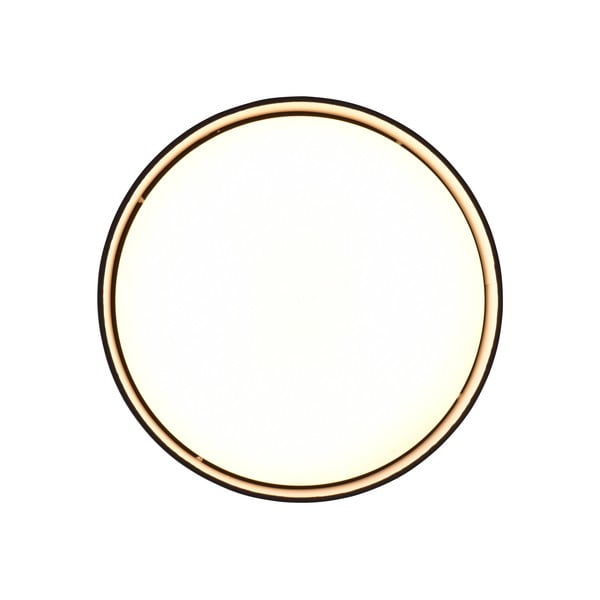 Černé LED stropní svítidlo ø 30 cm Locarno – Reality-image-3