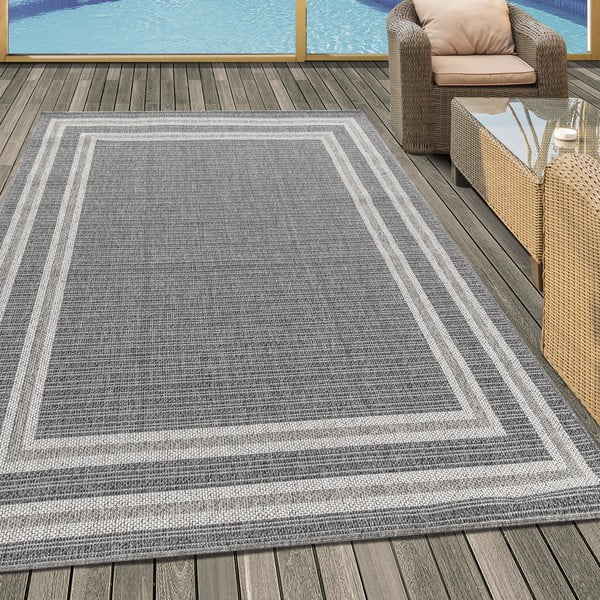 Šedý venkovní koberec 200x290 cm Aruba – Ayyildiz Carpets-image-1