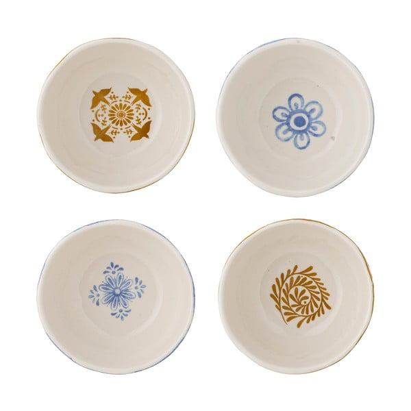 Modré/oranžové misky v sadě 4 ks z kameniny 200 ml Milton – Bloomingville-image-3