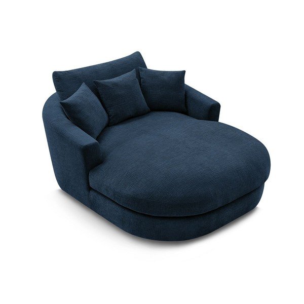 Tmavě modré žinylkové křeslo Belem – Bobochic Paris-image-4