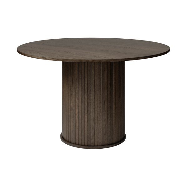 Kulatý jídelní stůl v dekoru dubu ø 120 cm Nola – Unique Furniture