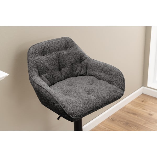 Tmavě šedé otočné barové židle v sadě 2 ks 109 cm Brooke – Actona-image-2