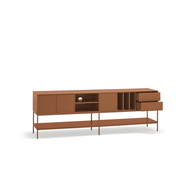 TV stolek v cihlové barvě 220x74x45 cm Platt – Teulat-image-4