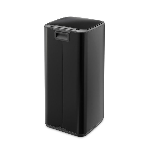 Matně černý nášlapný ocelový odpadkový koš 30 l Bo – Brabantia-image-4