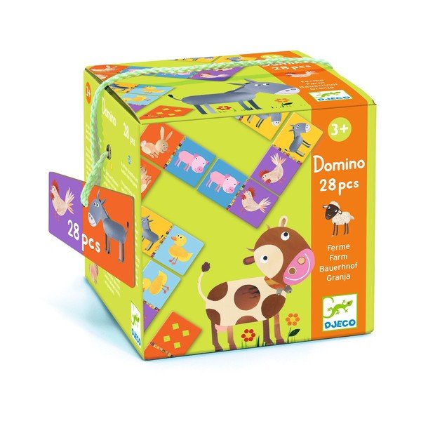 Dětské domino Djeco Na farmě-image-1