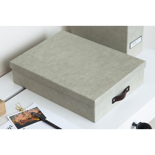 Béžová úložná krabice Bigso Box of Sweden Oskar-image-1