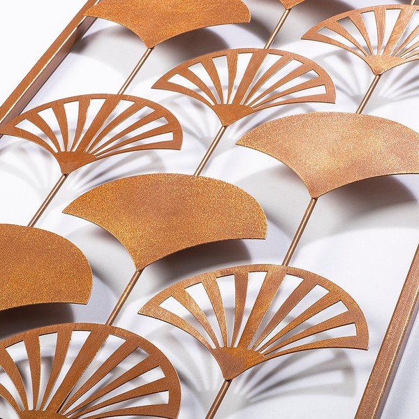 Kovová nástěnná dekorace 32x90 cm Gingko – Wallity-image-4