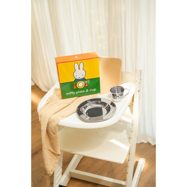 Nerezová dětská jídelní sada 2 ks Miffy – Zilverstad-image-4
