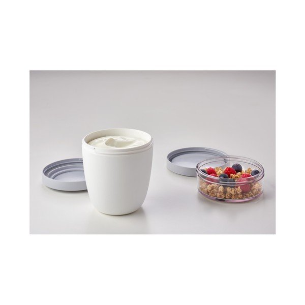 Bílý svačinový box na jogurt Mepal Ellipse-image-4