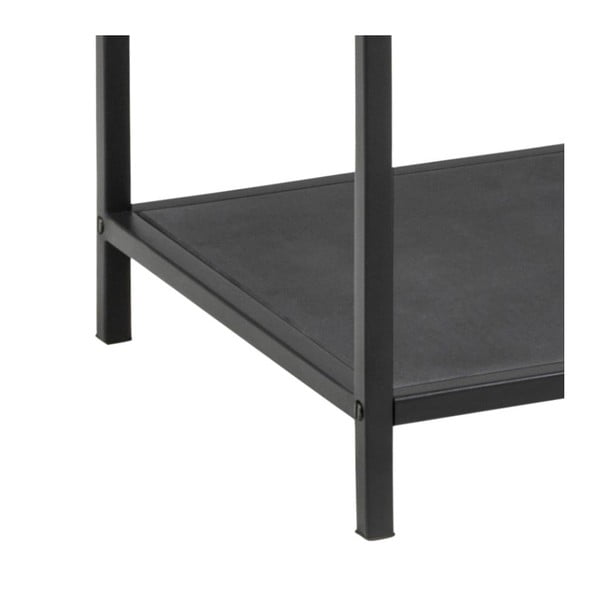 Černý skleněný regál 35x120 cm Seaford – Actona-image-3