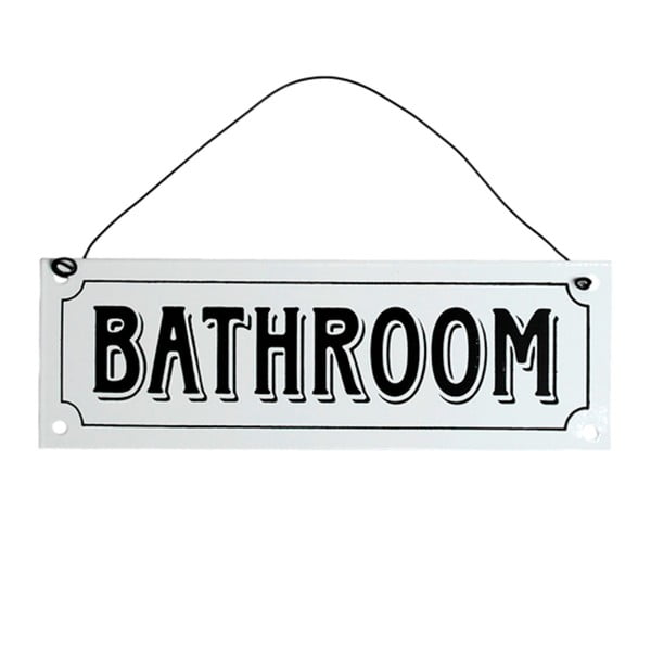 Nástěnná cedulka Rex London Bathroom