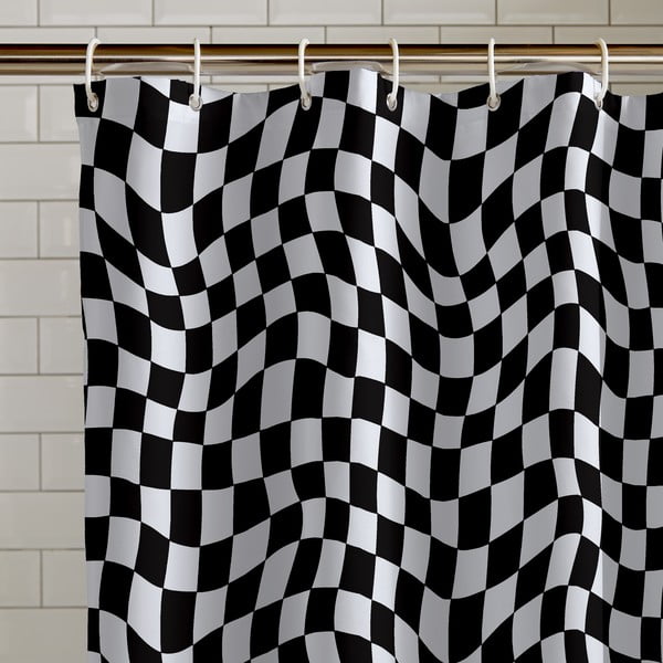 Sprchový závěs 180x180 cm Checkerboard – Catherine Lansfield