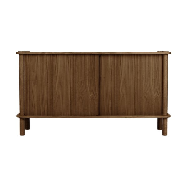 Hnědá komoda z dubového dřeva s posuvnými dveřmi 135x73,5x48 cm Italic – UMAGE