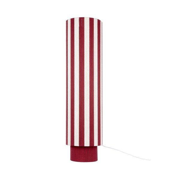 Červená/bílá provazová stojací lampa (výška 106 cm) Vienna Stripes – Leitmotiv