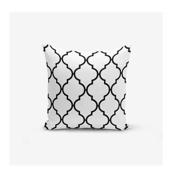 Sada 4 povlaků na polštáře Minimalist Cushion Covers BW Graphic Patterns, 45 x 45 cm-image-4