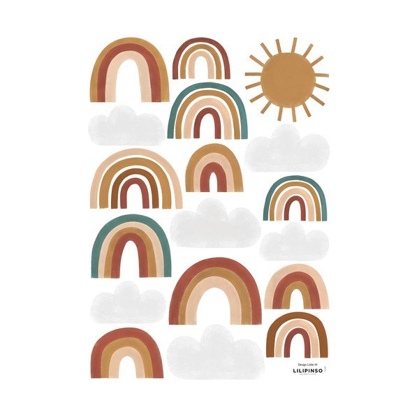 Arch samolepek 30x42 cm Cute Rainbows – Lilipinso