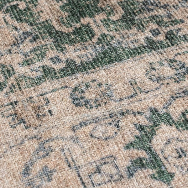 Zelený pratelný koberec 115x170 cm Beau Floral – Flair Rugs-image-3