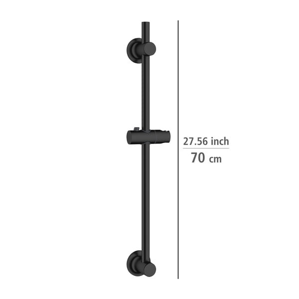 Černá samodržící sprchová tyč z nerezové oceli 70 cm – Wenko-image-2