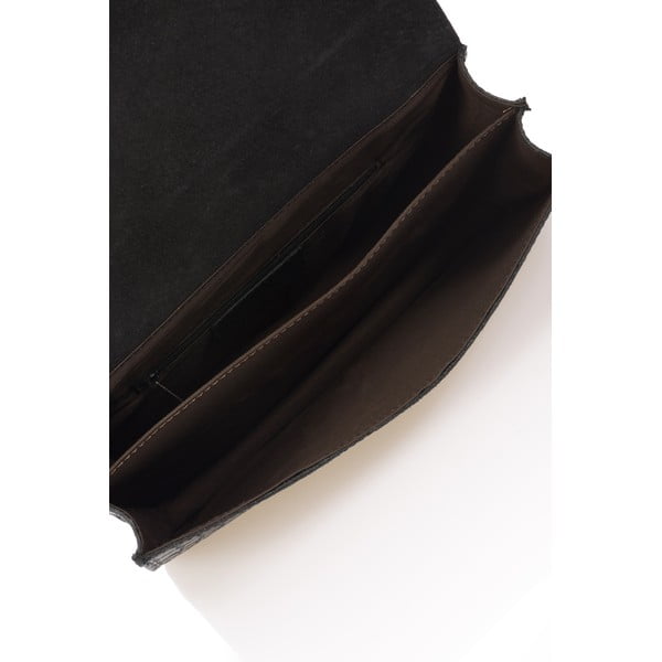 Černá kožená kabelka Lisa Minardi Cosma-image-3