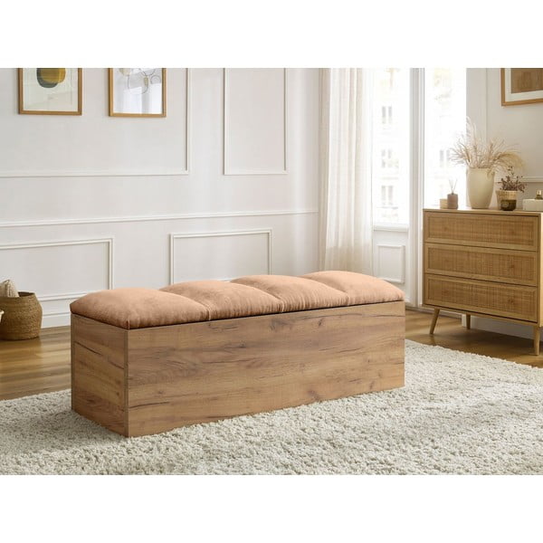 Lavice ve světle růžové a přírodní barvě Kumo – Bobochic Paris-image-1