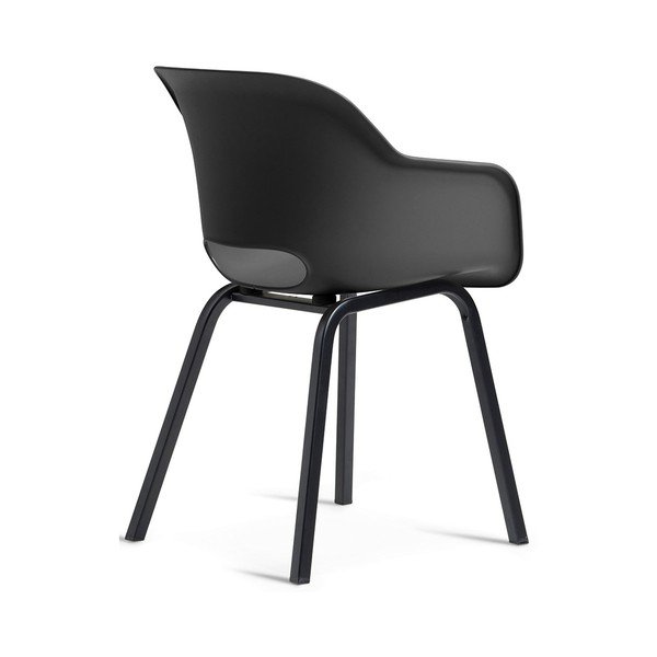 Antracitové kovové/plastové zahradní židle v sadě 2 ks Noa Duo – Keter-image-3