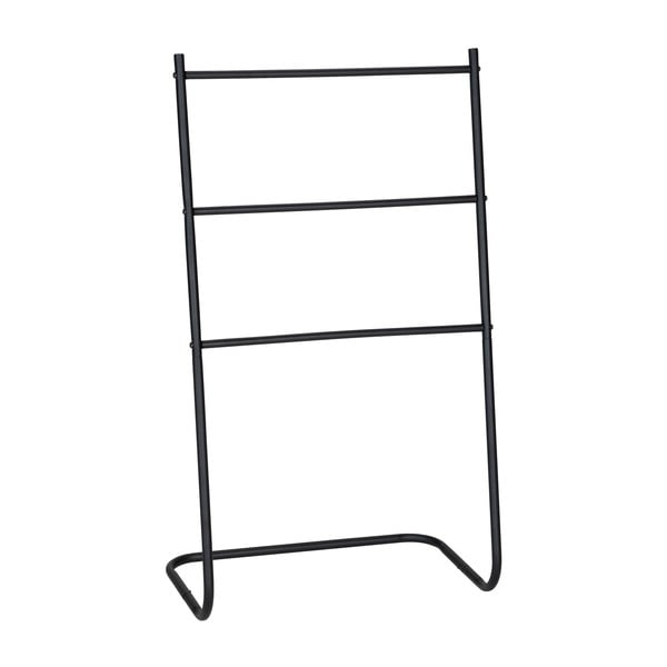 Matně černý kovový stojan na ručníky Aracena – Allstar-image-2