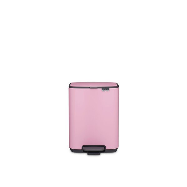 Růžový nášlapný ocelový odpadkový koš 4 l Bo – Brabantia-image-4