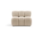 Béžový modul pohovky z textilie bouclé (středový díl) Bellis – Micadoni Home