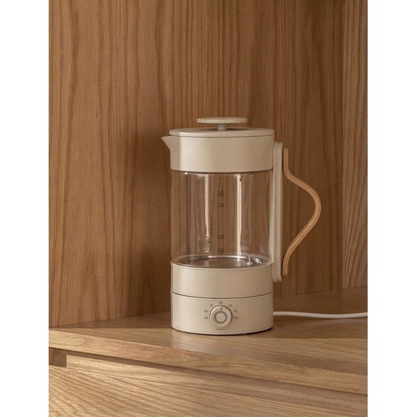 Béžová skleněná rychlovarná konvice 1,2 l Emma – Stelton-image-2