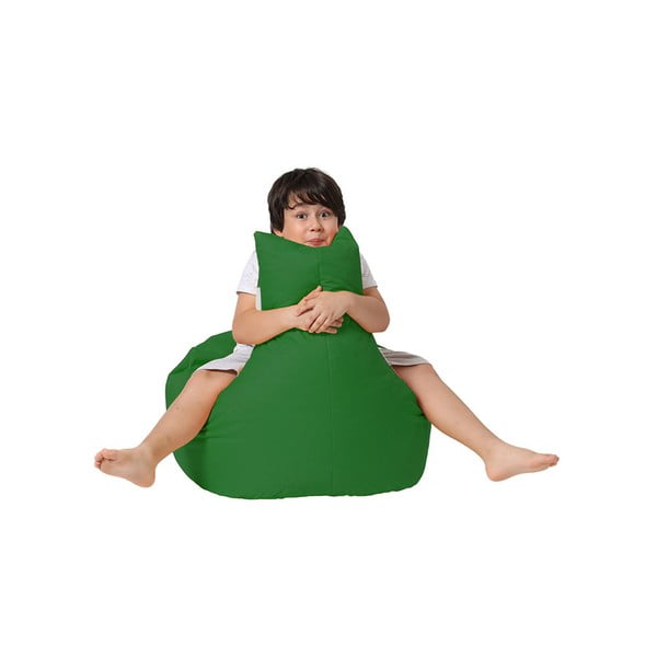 Tmavě zelený dětský sedací vak Baton – Floriane Garden-image-2