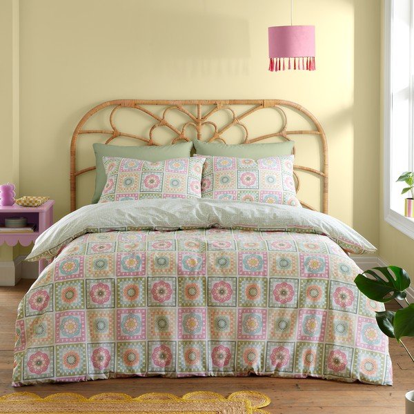 Povlečení na dvoulůžko 200x200 cm Crochet Print – Catherine Lansfield