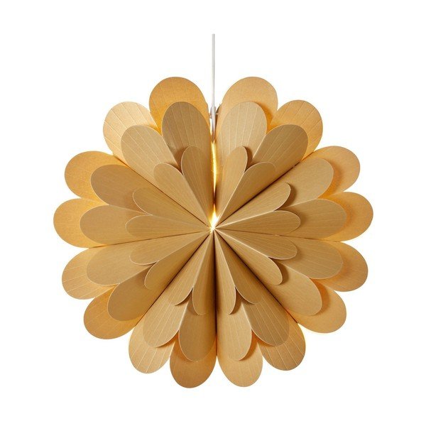 Závěsná světelná dekorace s vánočním motivem ve zlaté barvě ø 45 cm Maravilla – Markslöjd