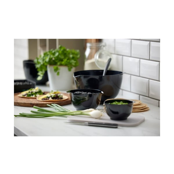 Černé mísy v sadě 4 ks ø 23 cm Margrethe – Rosti-image-1