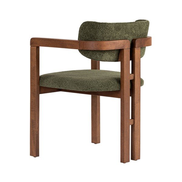 Tmavě zelené jídelní křeslo s područkami Toscana – Kalune Design-image-2
