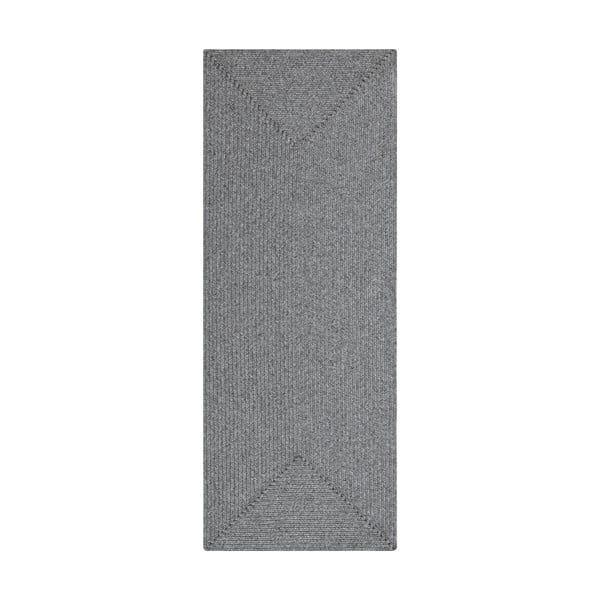 Šedý venkovní koberec běhoun 200x80 cm - NORTHRUGS
