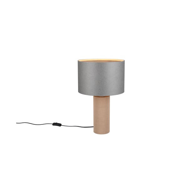 Šedo-béžová stolní lampa (výška 48 cm) Canio – Trio-image-3