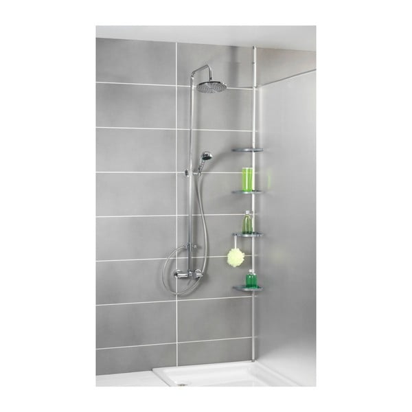 Šedá teleskopická nástěnná polička do koupelny Wenko Easy-image-1