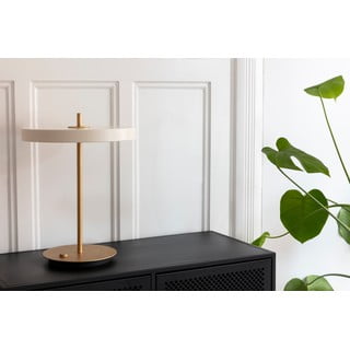 Bílá LED stmívatelná stolní lampa s kovovým stínidlem (výška 41,5 cm) Asteria Table – UMAGE