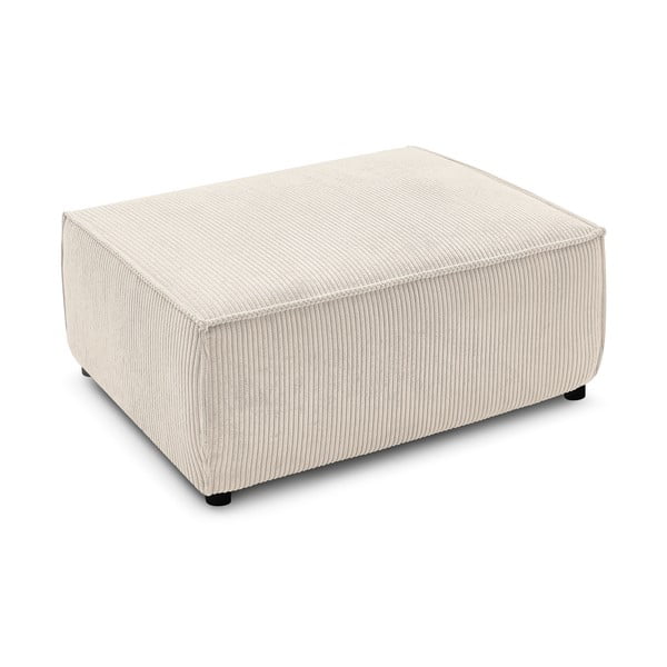 Béžový manšestrový taburet Nihad – Bobochic Paris-image-4