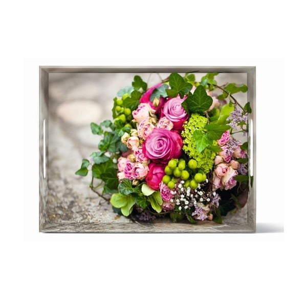 Podnos Classic Flower Bouquet, 40x31 cm