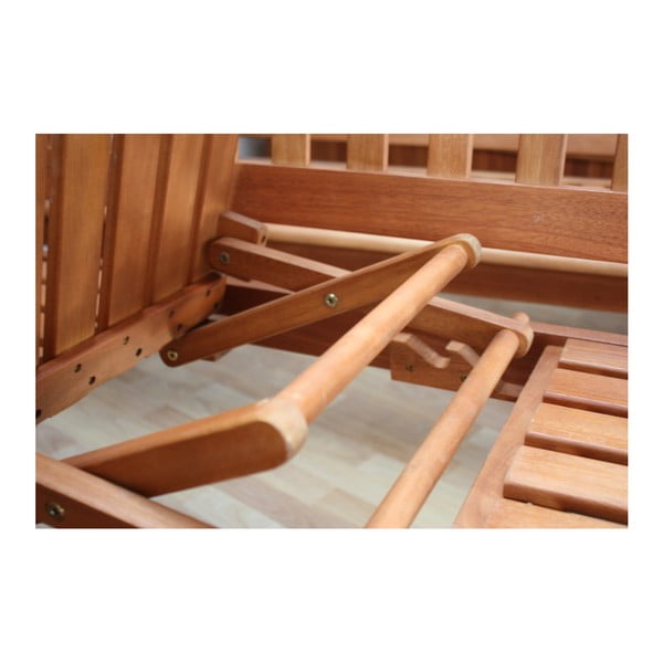 Zahradní lavice s odkládacím stolkem z eukalyptového dřeva Garden Pleasure Phuket-image-1