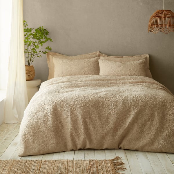 Béžové povlečení na jednolůžko 135x200 cm Casablanca Pinsonic – Pineapple Elephant-image-1