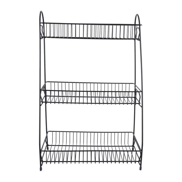 Černý kovový kuchyňský regál se 3 policemi PT LIVING Tidy-image-2