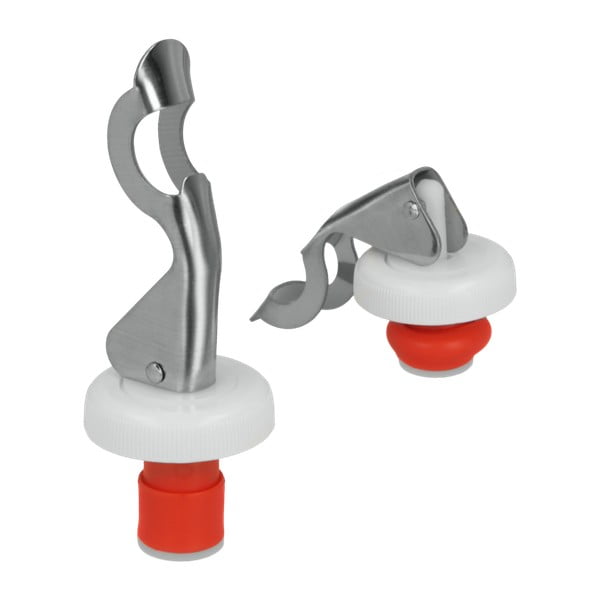 Sada 2 uzávěrů na lahve z nerezové oceli Metaltex-image-1