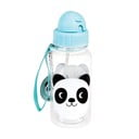 Modrá dětská láhev s brčkem Rex London Miko The Panda, 500 ml