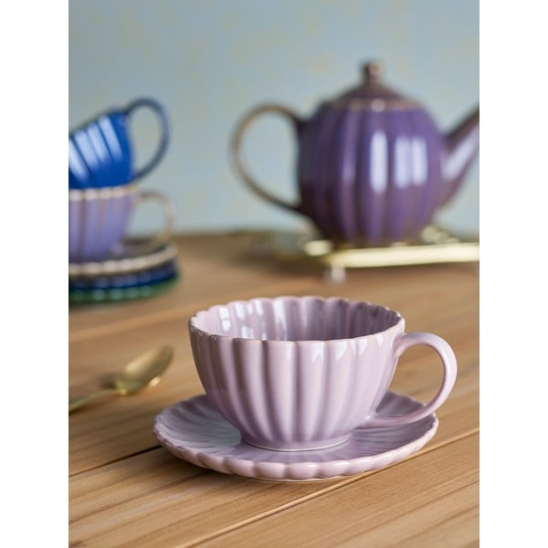 Světle růžový šálek na cappuccino z kameniny 220 ml Latina – Bloomingville-image-1