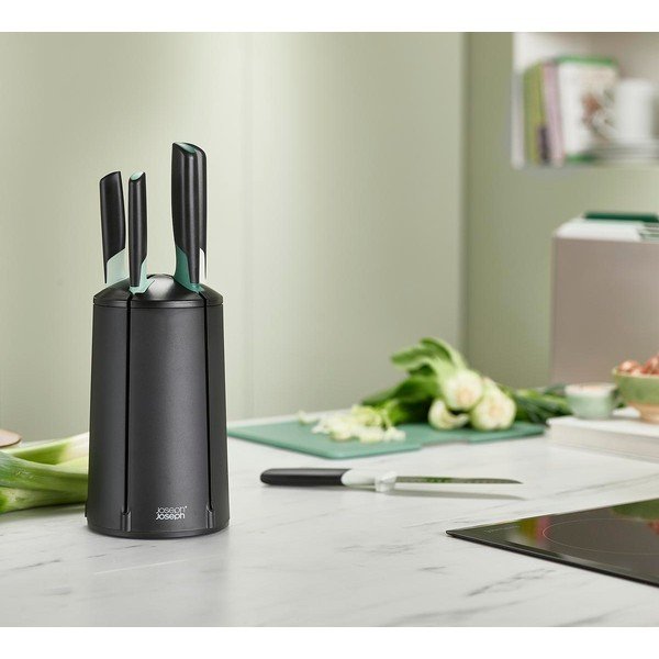 Sada 5 ks nožů z nerezové oceli s rotačním stojanem Elevate – Joseph Joseph-image-1