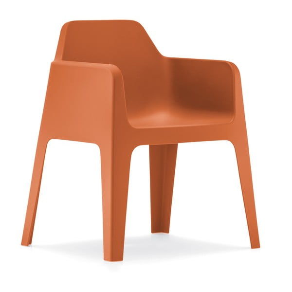 Oranžová židle Pedrali Plus