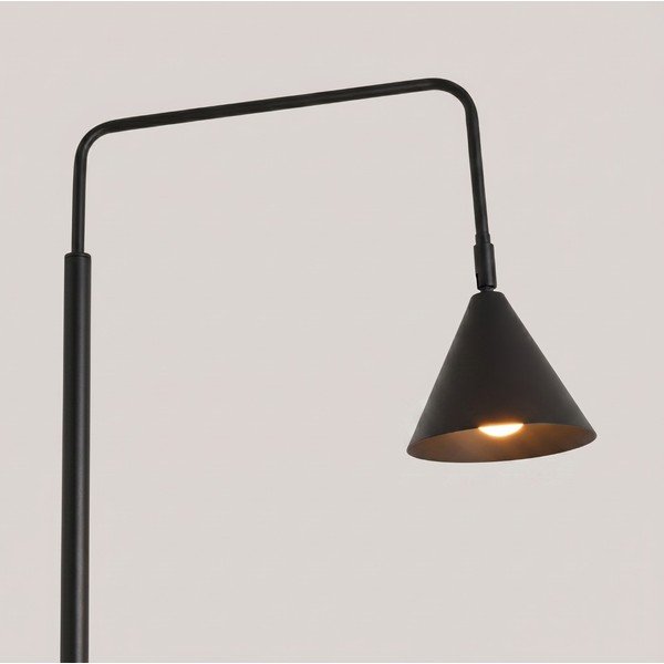 Černá ocelová stojací lampa s ohybatelnou konstrukcí (výška 165 cm) Zylo – Sollux-image-2